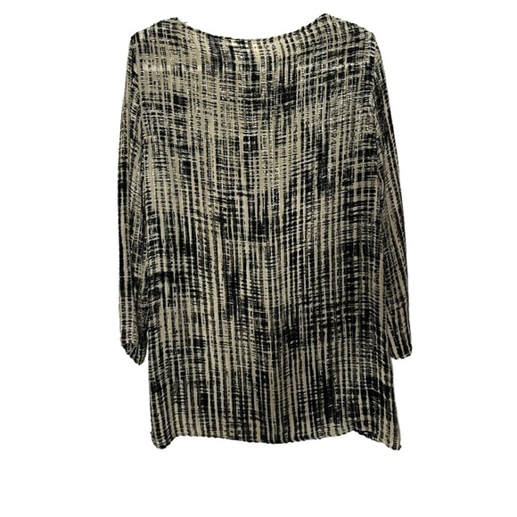 MaxMara Silk Blend Striped Tunic Top - Picture 2 of 10